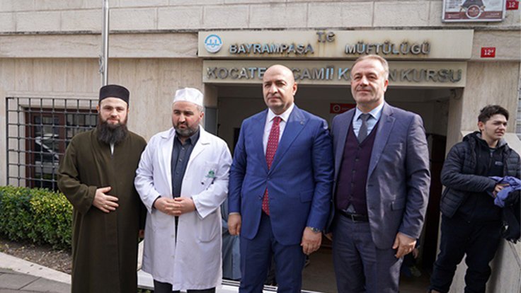 Bayrampaşa District Governor Abdullah ÇİFTÇİ and Bayrampaşa Mufti Recep EREN visited İLKSEÇ Foundation Science and Culture Education Center İLKEM