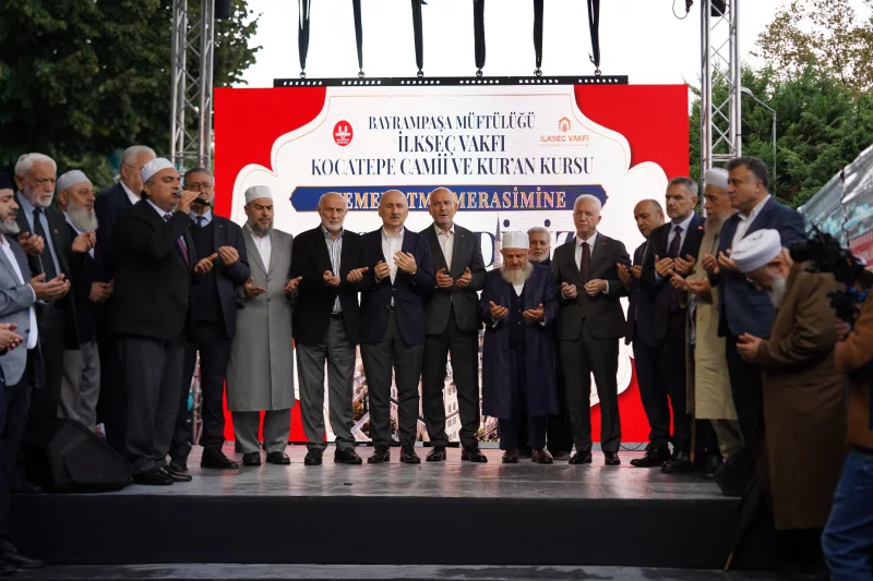 BAYRAMPAŞA MÜFTÜLÜĞÜ İLKSEÇ VAKFI KOCATEPE CAMİİ VE KUR’ÂN KURSU KÜLLİYESİ’NİN TEMELİ DUALARLA ATILDI