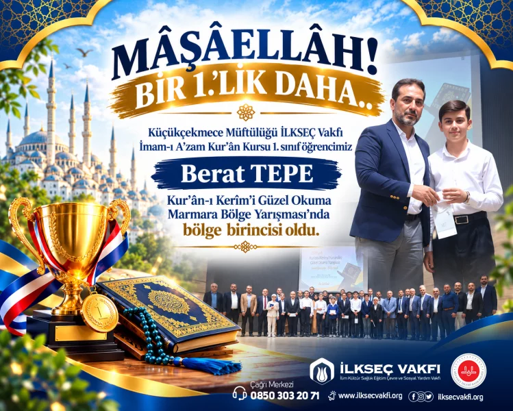 MÂŞÂELLÂH! İLKSEÇ VAKFI'NDAN BİR 1.’LİK DAHA…